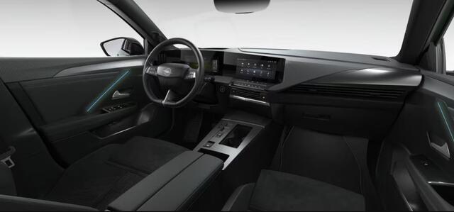 Opel ASTRA Electric 58 kWh Ultimate | Adaptive Cruise Control | Elektrisch schuif/kantel dak | Stoelverwarming | Verwarmd stuurwiel | Alcantara bekleding | Navigatie | AGR stoelen | Massage | Matrix LED | 18'' Lichtmetalen velgen