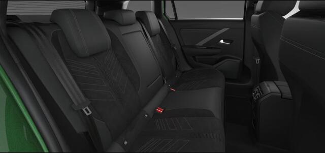 Opel ASTRA Electric 58 kWh Ultimate | Adaptive Cruise Control | Elektrisch schuif/kantel dak | Stoelverwarming | Verwarmd stuurwiel | Alcantara bekleding | Navigatie | AGR stoelen | Massage | Matrix LED | 18'' Lichtmetalen velgen