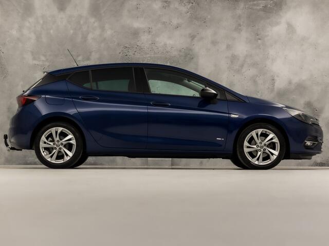 Opel ASTRA 1.2 Blitz Elegance 131Pk (APPLE CARPLAY, GROOT NAVI, ADAPTIVE CRUISE, CLIMATE, STUUR/STOELVERWARMING, SPORTSTOELEN, CAMERA, TREKHAAK, LEDER, GETINT GLAS, NIEUWSTAAT)