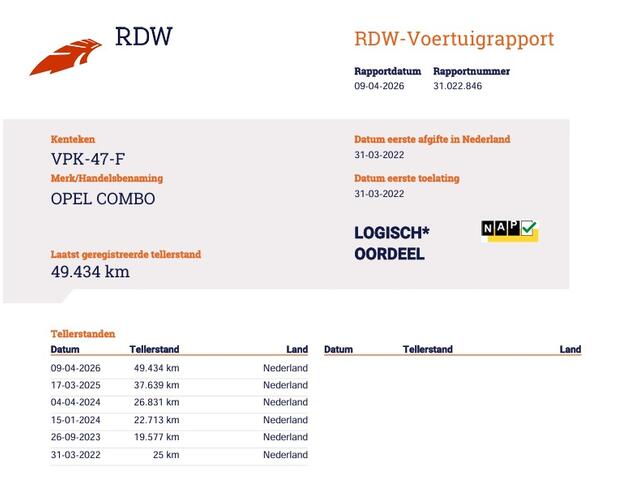 Opel COMBO 1.5D 131pk Euro 6 Automaat - Airco - Cruise - Trekhaak