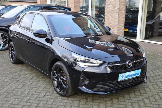 Opel CORSA 1.2 Turbo GS AUTOMAAT+130PK! CAMERA CARPLAY STOELVERW. DAB CRUISE 2xPDC KEYLESS RIJBAANDETECTIE FLIPPERS ZWARTE-HEMEL