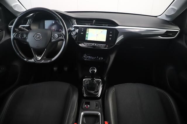 Opel CORSA 1.2 Elegance 102PK Virtual Cockpit Half Leder 17 inch Two Tone Keyless Navigatie Carplay Android Clima Cruise GS Line Look