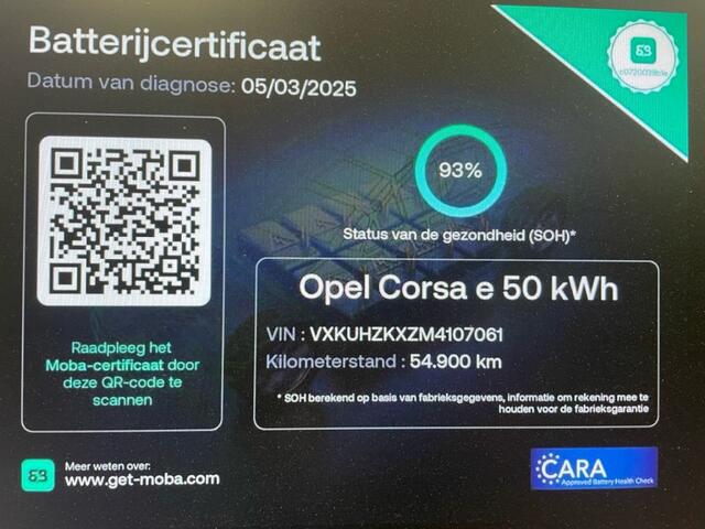 Opel CORSA Editon 50 KWH - Carplay, Clima, Cruise, SOH 93%