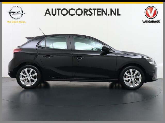 Opel CORSA 1.2I 101PK 5Drs Autom.8 Apple Carplay Android Airco Navi* Cruise control Pdc DAB Auto Stuurverwarming Regen-Lichtsensor Edition Schakelflippers Led Lmv 16" ESP Edition+ Pakket Spoorassistent Bluetooth Verkeersbord detectie 1.065kg Nieuwprijs ¤29.236,-