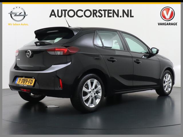 Opel CORSA 1.2I 101PK 5Drs Autom.8 Apple Carplay Android Airco Navi* Cruise control Pdc DAB Auto Stuurverwarming Regen-Lichtsensor Edition Schakelflippers Led Lmv 16" ESP Edition+ Pakket Spoorassistent Bluetooth Verkeersbord detectie 1.065kg Nieuwprijs ¤29.236,-