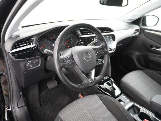 Opel CORSA 1.2I 101PK 5Drs Autom.8 Apple Carplay Android Airco Navi* Cruise control Pdc DAB Auto Stuurverwarming Regen-Lichtsensor Edition Schakelflippers Led Lmv 16" ESP Edition+ Pakket Spoorassistent Bluetooth Verkeersbord detectie 1.065kg Nieuwprijs ¤29.236,-