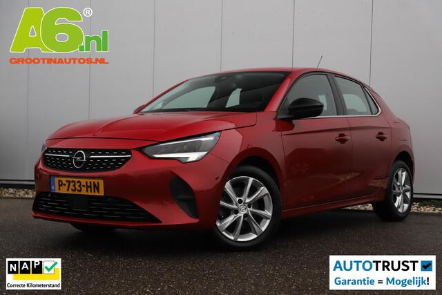 Opel CORSA 1.2 Elegance 102PK Lesauto Dubbele Bediening Half Leder 16 inch LMV Keyless Virtual Cockpit Climate Cruise Control Navigatie Achteruitrijcamera LED Parkeersensors Dodehoek
