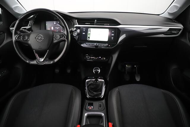 Opel CORSA 1.2 Elegance 102PK Lesauto Dubbele Bediening Half Leder 16 inch LMV Keyless Virtual Cockpit Climate Cruise Control Navigatie Achteruitrijcamera LED Parkeersensors Dodehoek