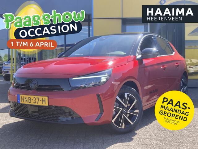 Opel CORSA 1.2 Turbo 110pk Hybrid Automaat Yes | DEMO | Navigatie via Carplay | Android Auto | Cruise control | LED koplampen | Parkeersensoren | Sportstoelen | Stoel- en stuurverwarming | Zwart dak