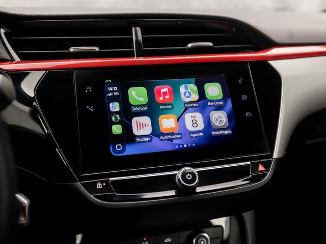 Opel CORSA 1.2 GS Line Automaat (APPLE CARPLAY, BLACK PACK, CRUISE, SPORTSTOELEN, LEDER STUURWIEL, DRIVE MODE, ZWART HEMEL, NIEUWSTAAT)