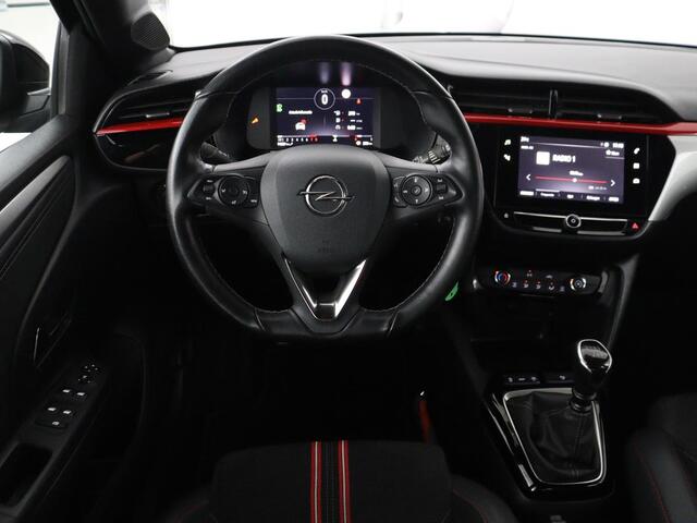 Opel CORSA 1.2 GS Line | Half leder | Cruise control | Carplay | Camera | Park assist | Virtueel dashboard | Lichtmetaal 16"