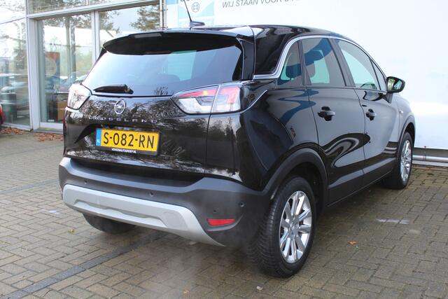 Opel Crossland 1.2 Turbo Elegance | Incl. 1 jaar Garantie | Parkeersensoren V+A | Stuurwielverwarming | Stoelverwarming | Cruise controle | Climate controle | 360* Camera | Dodehoeksensoren | Verstelbare achterbank | Lane assist | Apple CarPlay/Android Auto | Navigatie 
