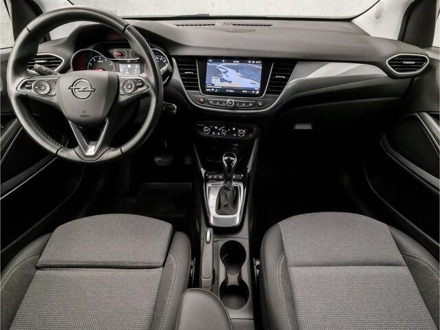 Opel Crossland 1.2 Turbo Elegance Sport Automaat (APPLE CARPLAY, GROOT NAVI, CLIMATE, 360 CAMERA, LEDER, SPORTSTOELEN, CRUISE, LANE ASSIST, LED KOPLAMPEN, NIEUWSTAAT)