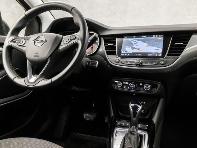 Opel Crossland 1.2 Turbo Elegance Sport Automaat (APPLE CARPLAY, GROOT NAVI, CLIMATE, 360 CAMERA, LEDER, SPORTSTOELEN, CRUISE, LANE ASSIST, LED KOPLAMPEN, NIEUWSTAAT)