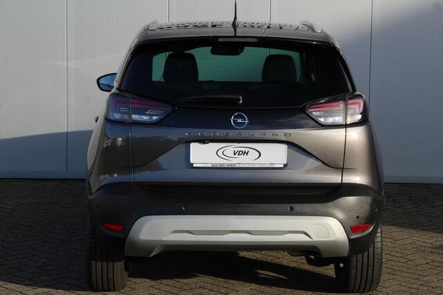 Opel Crossland 1.2-Turbo 110 pk Ultimate Mooie en luxe hoogzitter met weinig km's ! Volautm. airco dual, cruise control, camera, comfortstoelen, metallic lak, LM wielen, navigatie, telefoonvoorb., LED verlichting etc.