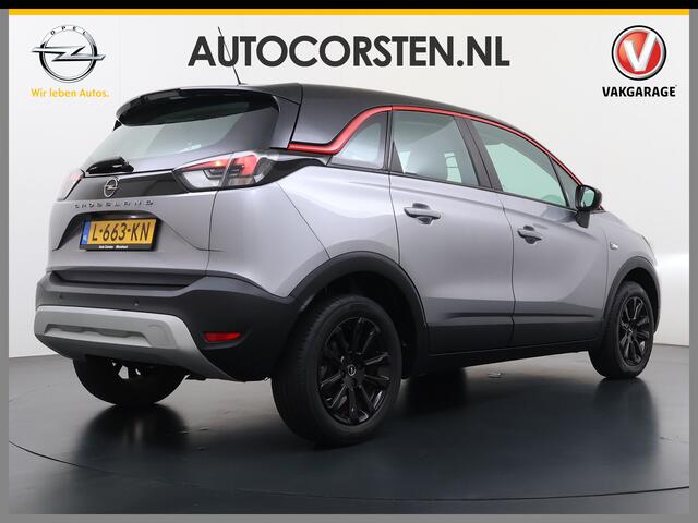 Opel Crossland 131PK Turbo GS Line Navi* Camera AGR Ergonomiezetel Apple Carplay Android Auto Cruise Control Airco Bluetooth Pdc Regen-Lichtsensor Lane Assist Lmv 16" Led Isofix ESP ABS 1e Eigenaar Dealeronderhouden Origineel Nederlandse Auto