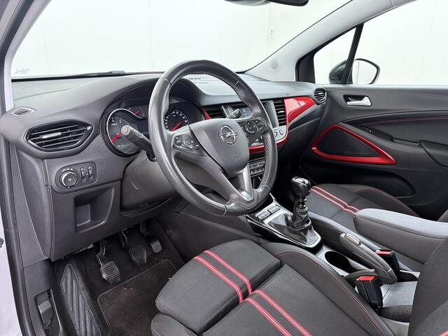 Opel Crossland 131PK Turbo GS Line Navi* Camera AGR Ergonomiezetel Apple Carplay Android Auto Cruise Control Airco Bluetooth Pdc Regen-Lichtsensor Lane Assist Lmv 16" Led Isofix ESP ABS 1e Eigenaar Dealeronderhouden Origineel Nederlandse Auto