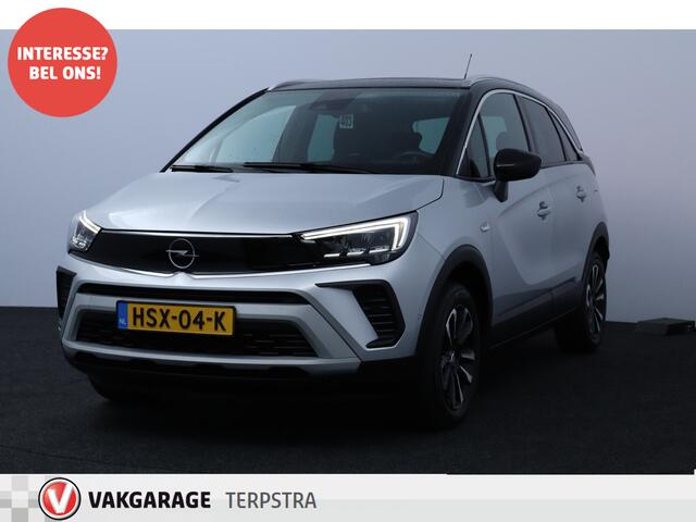 Opel Crossland 1.2 Turbo Level 4/ Two-Tone/ Trekhaak/ 16'' LMV/ Apple + Android/ Dode-Hoek DET./ Lane-Assist./ LED koplampen/ Camera/ Extra getint glas/ Cruise/ Multi. LEDER. Stuur.