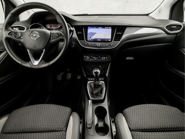 Opel Crossland X 1.2 Turbo Innovation (APPLE CARPLAY, GROOT NAVI, STUUR/STOELVERWARMING, CLIMATE, LEDER, SPORTSTOELEN, KEYLESS, 360 CAMERA, GETINT GLAS, PARKEERSENSOREN, NIEUWSTAAT)