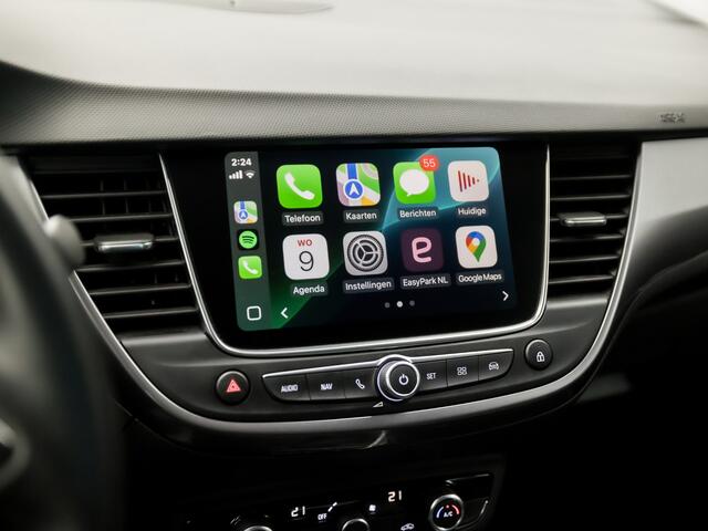 Opel Crossland X 1.2 Turbo Innovation (APPLE CARPLAY, GROOT NAVI, 360 CAMERA, CLIMATE, LEDER, SPORTSTOELEN, GETINT GLAS, KEYLESS, CRUISE, TREKHAAK, NIEUWE APK, NIEUWSTAAT)