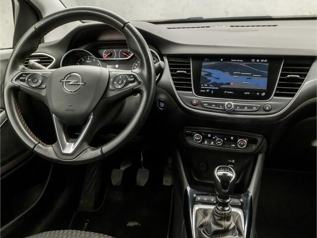 Opel Crossland X 1.2 Turbo Innovation Sport 131Pk (APPLE CARPLAY, GROOT NAVI, CLIMATE, KEYLESS, LM VELGEN, LEDER, SPORTSTOELEN, TREKHAAK, CRUISE, PARKEERSENSOREN, NIEUWE APK, NIEUWSTAAT)