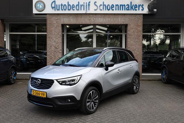 Opel Crossland X 1.2 Turbo Ultimate TREKHAAK PANO LEER STOEL/STUURVERW. CARPLAY CAMERA CLIMA CRUISE NAVI 2XPDC 17''LMV