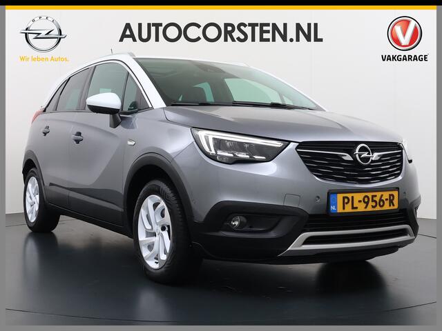 Opel Crossland X T 111PK AUT-6 Pano-Dak Pdc Trekhaak Navi Ecc HUD Apple Carplay Android Auto 360°Camera Bord-Herkenning Head-Up Display Innovation AGR-Comfort Stoelen Lmv Cruise Control Isofix DAB+ Bluetooth Lane Assist Led Head-Up-Display Super-compleet Origineel Nederla