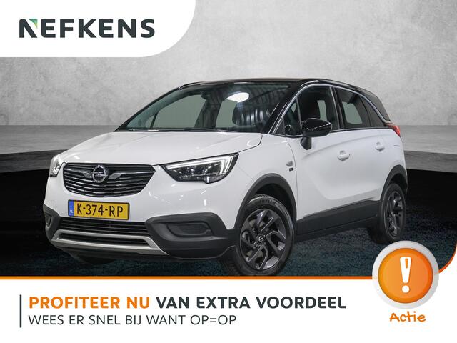 Opel Crossland X 110PK Edition 2020 | 1ste eigenaar | Parkeersensoren | Navigatie | Airco | LMV | AppleCarPlay/AndroidAuto | Cruise Control | LED lampen | Trekhaak | Isofix | Privacy Glass | Parkeersensoren | Two-Tone |