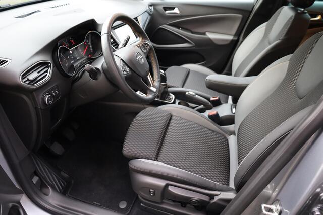 Opel Crossland X 1.2 Innovation TREKHAAK DUO-TONE CARPLAY STUUR+STOELVERWARMING HALFLEER 17"LMV CRUISE CLIMA 2xPDC DEALER-ONDERHOUDEN DAKRAILS
