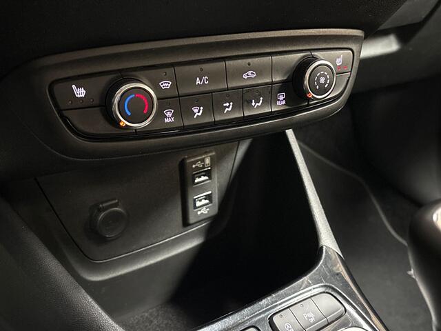 Opel Crossland X 1.2 Turbo Sport (APPLE CARPLAY, GROOT NAVI, STUUR/STOELVERWARMING, GETINT GLAS, SPORTSTOELEN, LM VELGEN, CRUISE, NIEUWSTAAT)