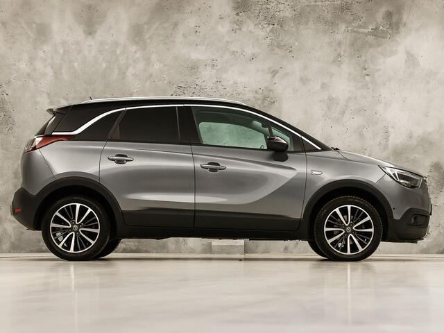 Opel Crossland X 1.2 Turbo Innovation Sport Automaat (APPLE CARPLAY, GROOT NAVI, CLIMATE, STUUR/STOELVERWARMING, SPORTSTOELEN, LEDER, GETINT GLAS, PARKEERSENSOREN, NIEUWSTAAT)