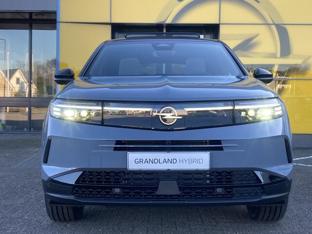 Opel Grandland 1.2 Turbo Hybrid GS 136 pk Automaat | Adaptive Cruise control | Navigatie | Afneembare trekhaak | Elektrisch schuif / kanteldak | 360 ° camera | Ergonomische stoelen | Stuur + stuurwielverwarming | Focal audio |
