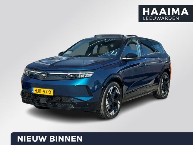 Opel Grandland Electric GS 73 kWh | Lederen bekleding | Stoelverwarming/Ventilatie + massage | Panoramadak | Focal Audio | LED matrix | 20'' lichtmetalen velgen | Warmtepomp | HUD