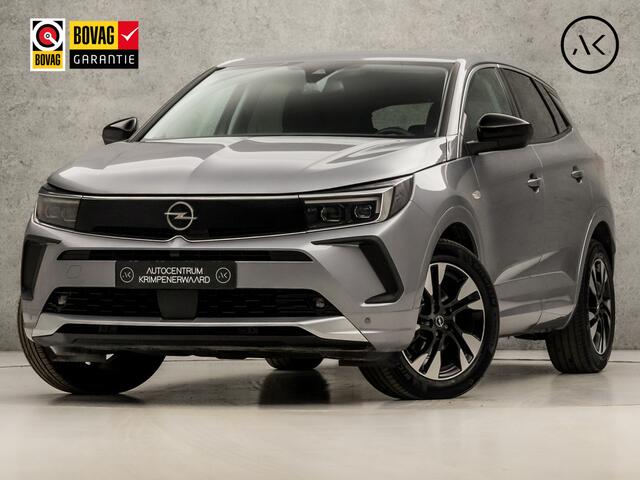 Opel Grandland 1.2 Turbo Elegance Sport Automaat (VIRTUAL COCKPIT, APPLE CARPLAY, GROOT NAVI, 360 CAMERA, SPORTSTOELEN, LEDER, LANE ASSIST, NIEUWE APK, NIEUWSTAAT)