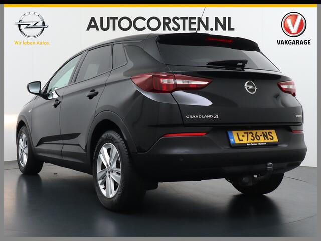 Opel Grandland X 1.2 Turbo Autom. AGR-Comfort Stoelen Verwarmd Trekhaak Apple Carplay Android Auto Navi Ecc Cruise control Pdc Verkeersbord detectie Regen/Lichtsensor Led Wifi Rijstrooksensor Business Executive