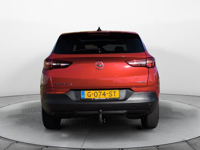 Opel Grandland X 1.2 Turbo Edition 1e-Eig. & Dealer-Onderh. BOVAG-Garantie. NL-Auto, Panoramadak, Trekhaak, Navigatie/Apple-Carplay/Android-Auto, Parkeersensoren-V+A, Verwarmde/Stoelen/Stuur, DAB, Privacy-Glas