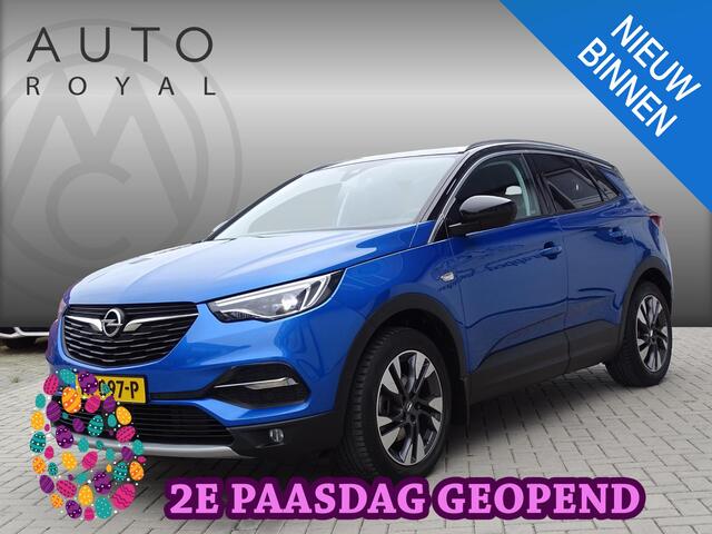 Opel Grandland X 1.2 Turbo Innovation 6-Bak, Navigatie, Achteruitrijcamera, Sport Interieur, Airco/ECC, CruiseControl, Parkeersensoren, Trekhaak afneembaar, LM-velgen, Dimmende binnenspiegel