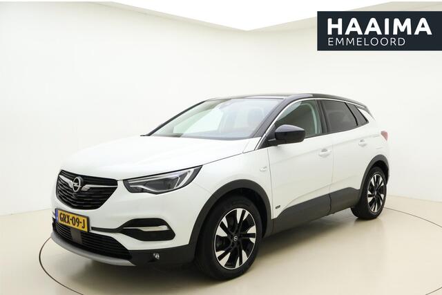 Opel Grandland X 1.6 Turbo 300pk Hybrid4 Elegance | Navigatie | Keyless | Camera | Parelmoer kleur | Electrische achterklep | Lichtmetalen velgen | AGR Comfortstoelen | Voorruitverwarming | Zwart dak