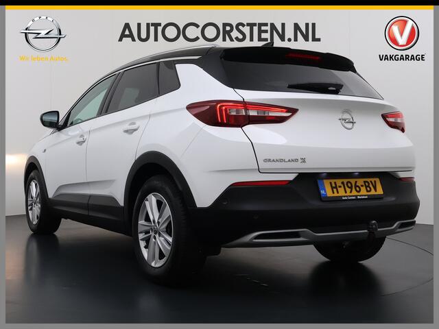 Opel Grandland X T 131PK AUT-8 Trekhaak Navi Camera Ecc Apple Carplay Android Auto Pdc Business Executive Elek.Achterklep Bi-Coulour AGR-Comfort Stoel Lane Assist Isofix Lmv Zwart Dak Keyless Origineel Nederlandse Auto