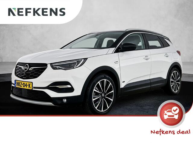 Opel Grandland X 1.6 Hybrid Ultimate 300PK Automaat | Elektrische Stoel | Elektrische Klep | Lederen Bekleding | Adaptieve Cruise Control | Navigatie | Climate Control | Stoelverwarming/Verkoeling | Dodehoekdetectie | 19"LMV | Camera Voor + Achter | Apple Carplay/Android 