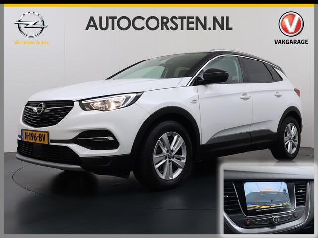 Opel Grandland X T 131PK Automaat Trekhaak Navi Camera Ecc Apple Carplay Android Auto Pdc Business Executive Elek.Achterklep Bi-Coulour AGR-Comfort Stoel Lane Assist Isofix Lmv Zwart Dak Keyless Origineel Nederlandse Auto