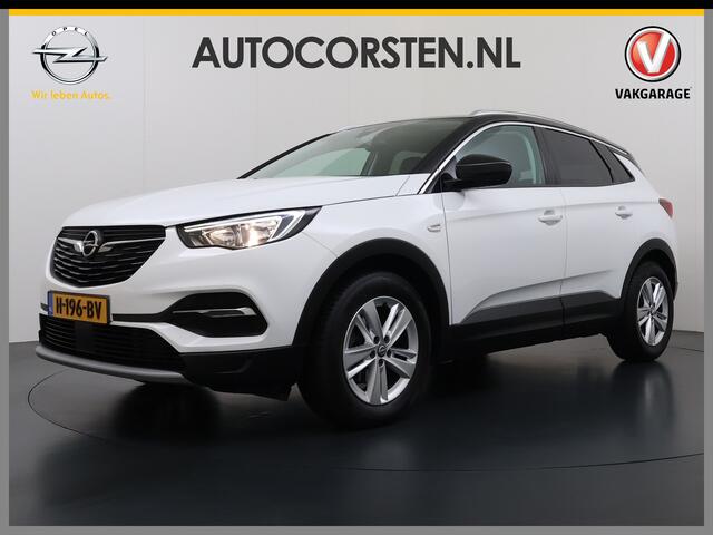 Opel Grandland X T 131PK Automaat Trekhaak Navi Camera Ecc Apple Carplay Android Auto Pdc Business Executive Elek.Achterklep Bi-Coulour AGR-Comfort Stoel Lane Assist Isofix Lmv Zwart Dak Keyless Origineel Nederlandse Auto