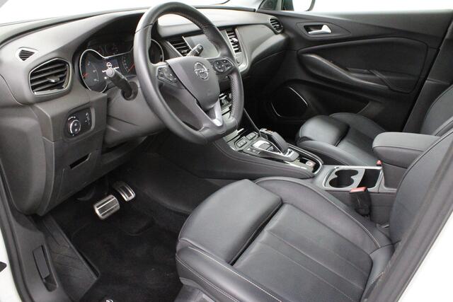 Opel Grandland X 1.6 Turbo Hybrid Elegance | automaat | navi | climate | elekt. achterklep | adaptief cruise | leder | stoelkoeling | keyless | dode hoek | carplay | spiegels elect. inklapbaar