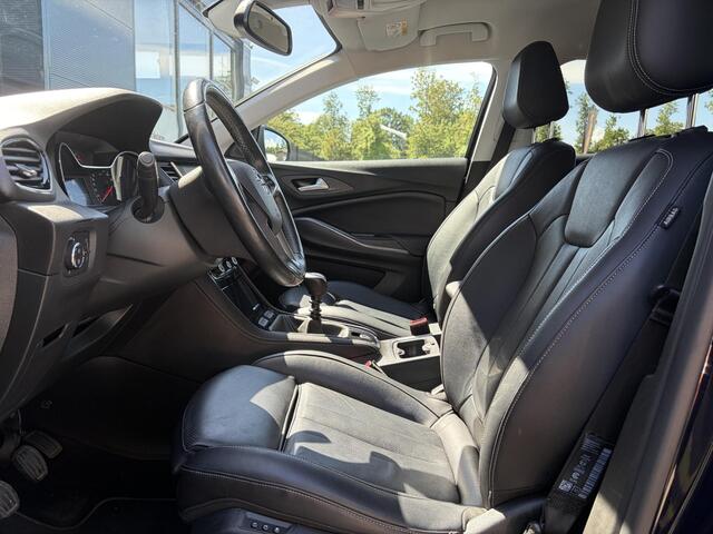 Opel Grandland X 1.2 Turbo Innovation 1e Eigenaar,360°Camera,Carplay,Navi,Leder,Stoelverw-Koeling,Stuurverw,Pdc V+A,Dodehoek,Rijstrooksensor,Elekt.Stoelen,Keyless,Dealer Onderhouden,6 Bak,D-riem vv in 2022,Apk tot 10-2026