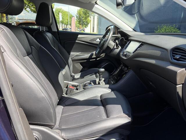 Opel Grandland X 1.2 Turbo Innovation 1e Eigenaar,360°Camera,Carplay,Navi,Leder,Stoelverw-Koeling,Stuurverw,Pdc V+A,Dodehoek,Rijstrooksensor,Elekt.Stoelen,Keyless,Dealer Onderhouden,6 Bak,D-riem vv in 2022,Apk tot 10-2026