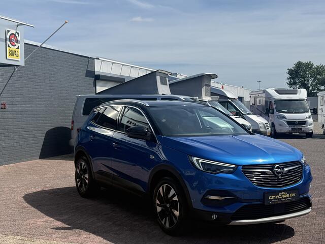 Opel Grandland X 1.2 Turbo Ultimate 131 pk automaat org nl auto nap logisch full options navi apple carplay climate ctr cruise ctr lmv 18 inch keyless entry pdc v/a half leder/stof