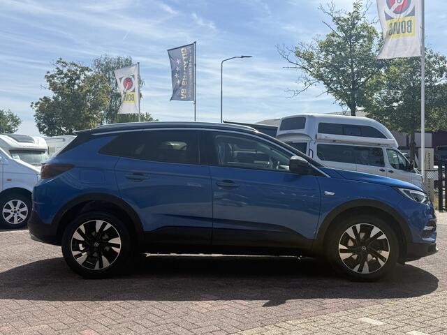 Opel Grandland X 1.2 Turbo Ultimate 131 pk automaat org nl auto nap logisch full options navi apple carplay climate ctr cruise ctr lmv 18 inch keyless entry pdc v/a half leder/stof