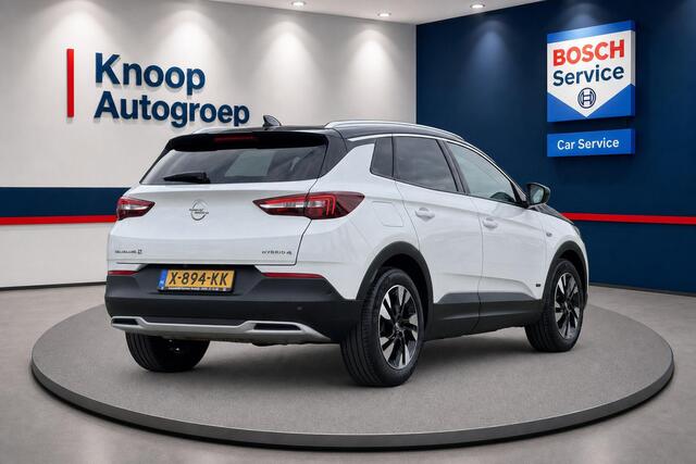 Opel Grandland X 1.6 Turbo Hybrid4 Ultimate | Camera | ACC | Navi | Elektrische achterklep | Clima | Stoelverwarming | Lm velgen | ( Vestiging - Vianen, 0347-371248 )