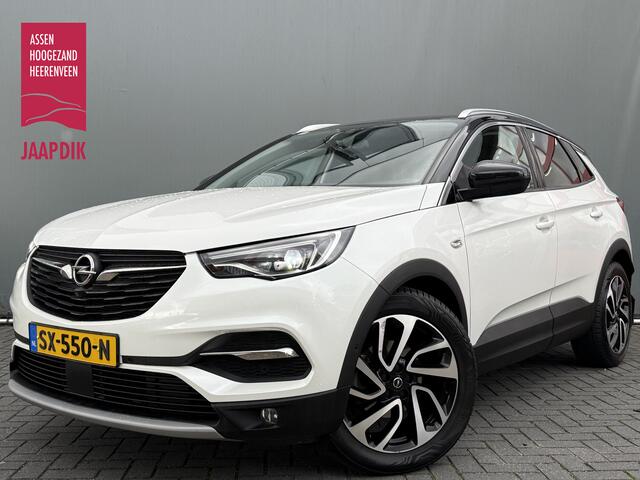 Opel Grandland X BWJ 2018 1.2 Turbo 131 PK Ultimate TREKHAAK | HALF LEDER | STOELVERW. | STUURVERW. | CAMERA | ELEKTR. ACTERKLEP | NAVI | CLIMA | CRUISE | CARPLAY + ANDROID | KEY LESS | LMV | PDC