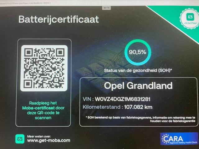 Opel Grandland X 1.6T Hybrid PHEV Elegance - Carplay, Camera, Cruise, Clima, Half Leer